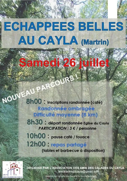 Echappées Belles au Cayla