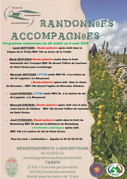 Randonnées accompagnées