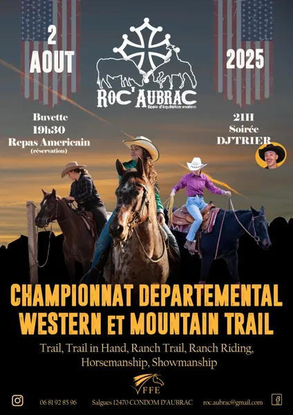 Championnat départemental western et mountain trail