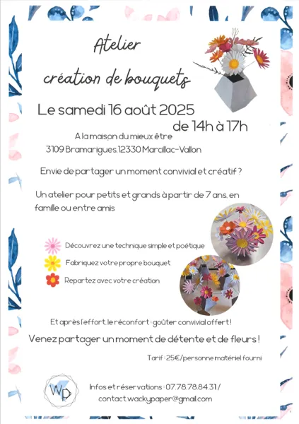 Atelier création de bouquets
