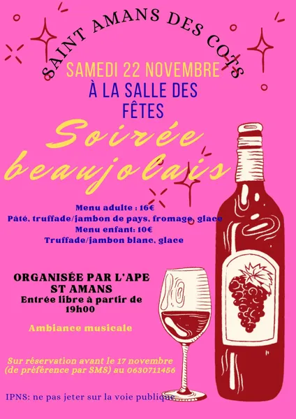 Soirée beaujolais nouveau