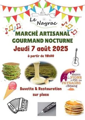 Marché artisanal gourmand nocturne
