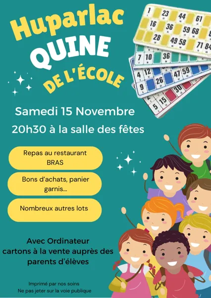 Quine de l'école d'Huparlac