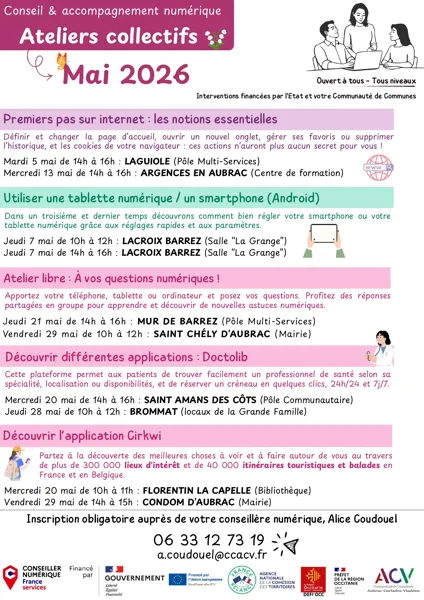 Ateliers libre : à vos questions numériques