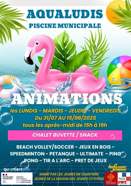 Animations à Aqualudis