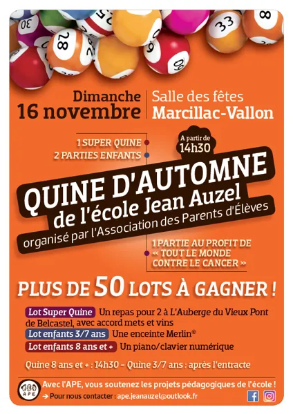 Quine de l'APE Jean Auzel