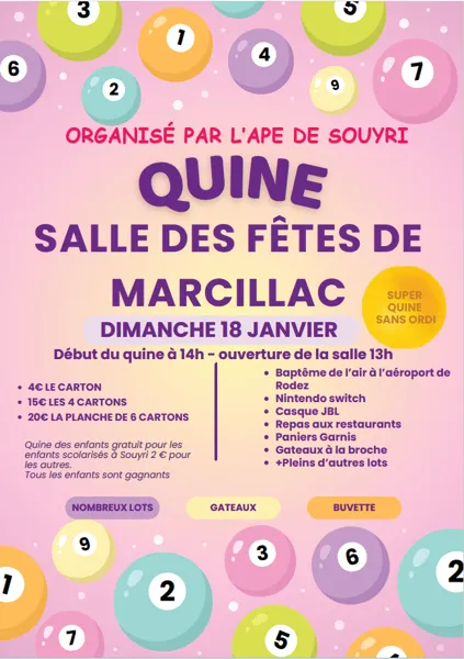 Quine de l'APE de Souyri