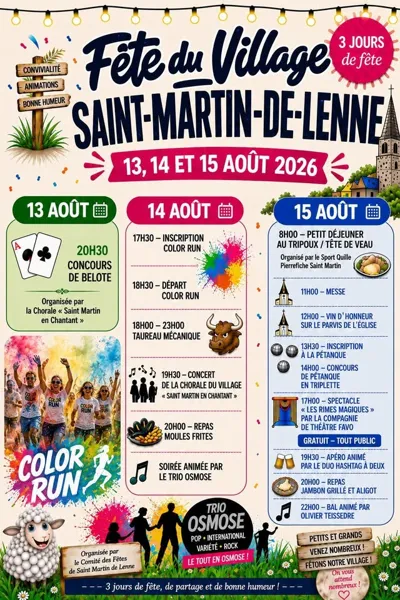 Fête à Saint Martin de Lenne