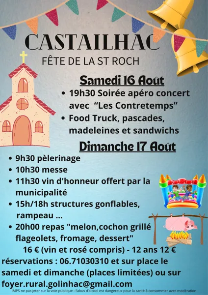 Fête de la St Roch à Castailhac