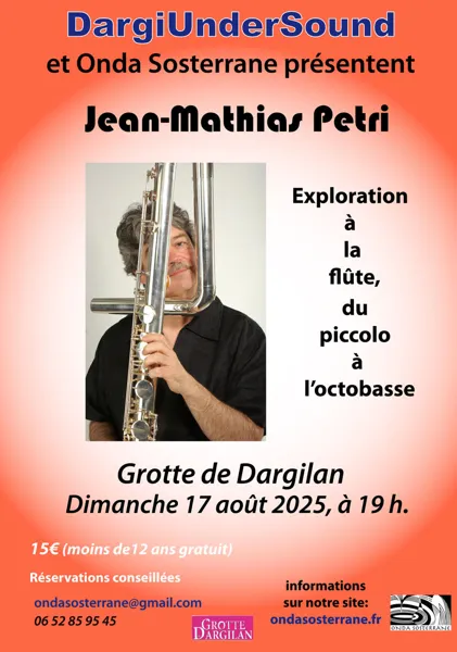 Concert Jean Mathias Petri (flûtiste) - Grotte de Dargilan -