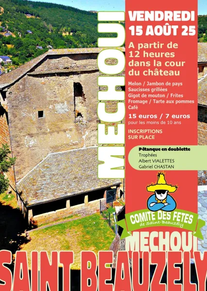 Méchoui dans la cour du château