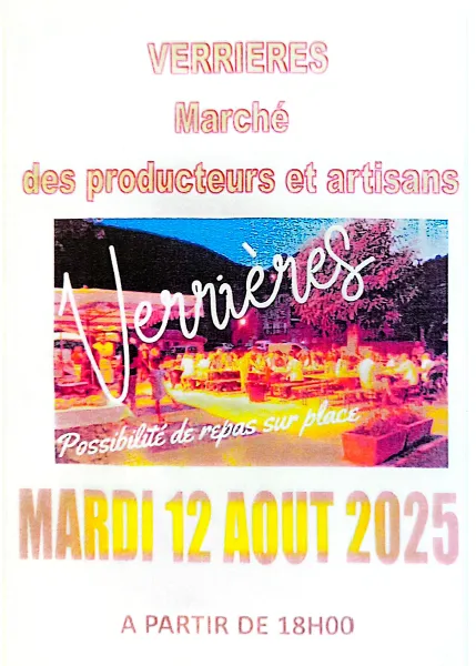 Marché nocturne à Verrières
