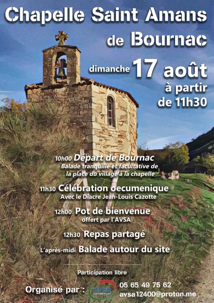 Balade autour de la chapelle St Amans de Bournac
