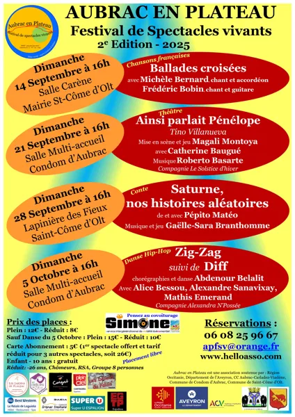 Aubrac en plateau - Festival de spectacles vivants - 2ème édition - Ainsi parlait Pénélope