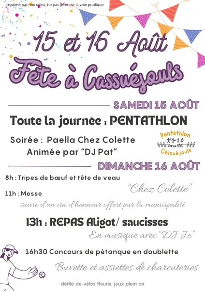 Fête à Cassuéjouls