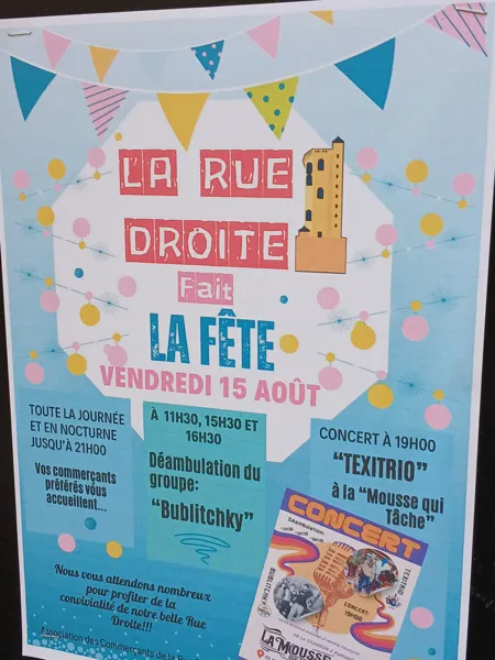 La Rue Droite fait la fête – Déambulations & Concert