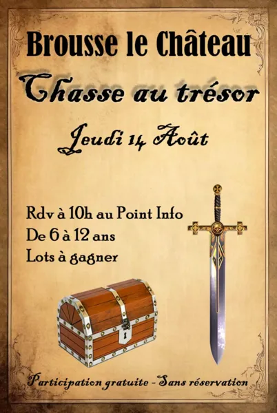 Chasse au trésor à Brousse-le-Château