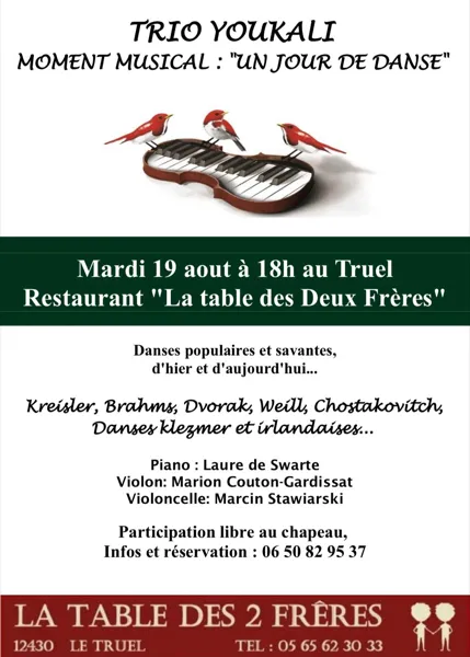 Concert au restaurant La table des deux frères