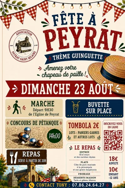Fête à Peyrat - guinguette