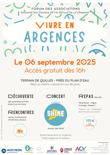 Forum des associations - Vivre en Argence