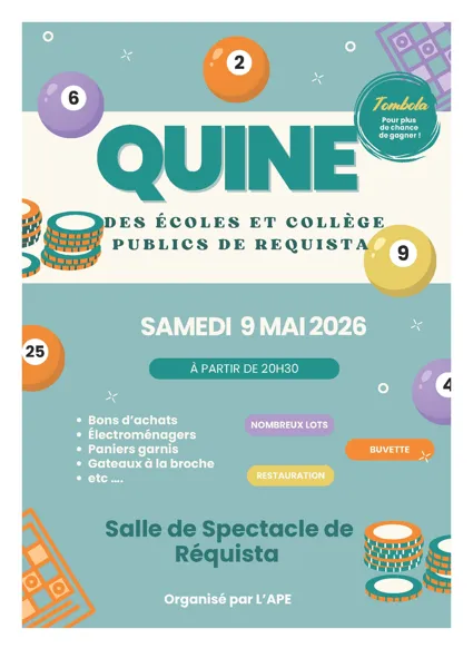 Quine de l'école St-Joseph et du collège St-Louis