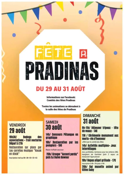 Fête à Pradinas