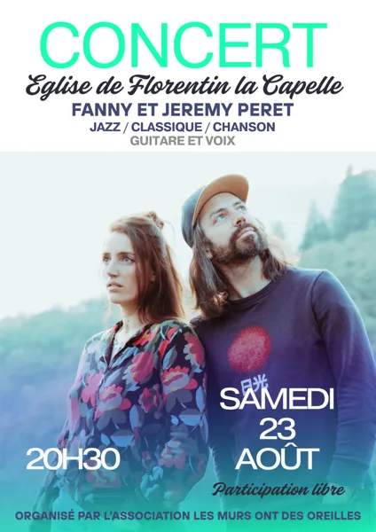 Concert de Fanny et Jérémy Peret, guitare et voix