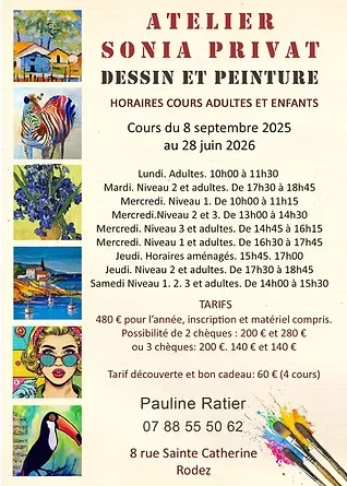 Atelier Sonia Privat : dessin et peinture