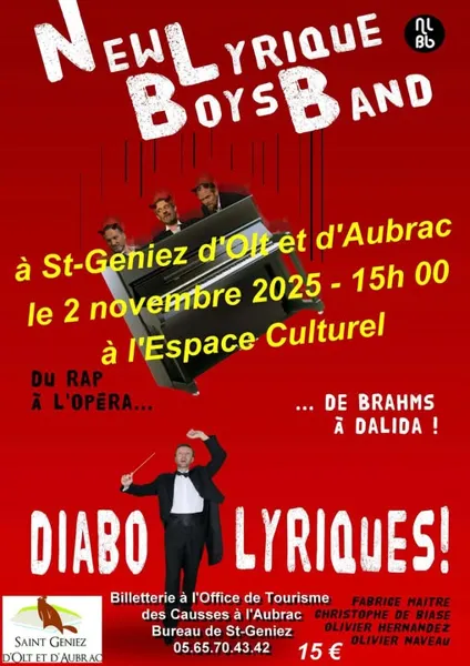 Concert - New Lyrique Boys Band: Diabolyriques à St Geniez d'Olt