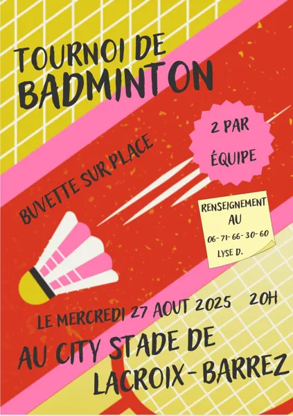 Tournoi de Badminton