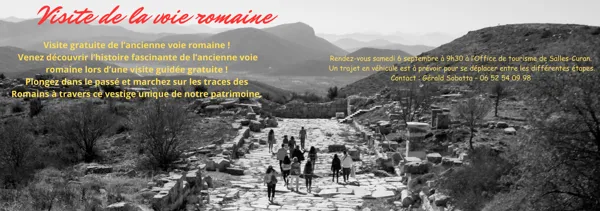 Visite de la voie romaine