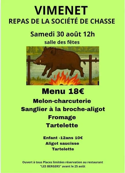 Repas de la société de chasse