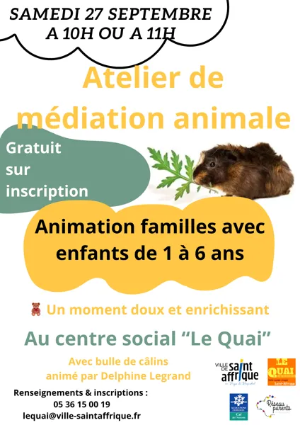 Atelier de médiation animale