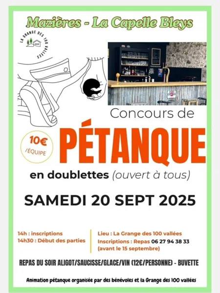 Concours de pétanque
