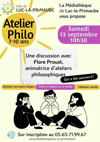 Atelier philo - 7 à 10 ans