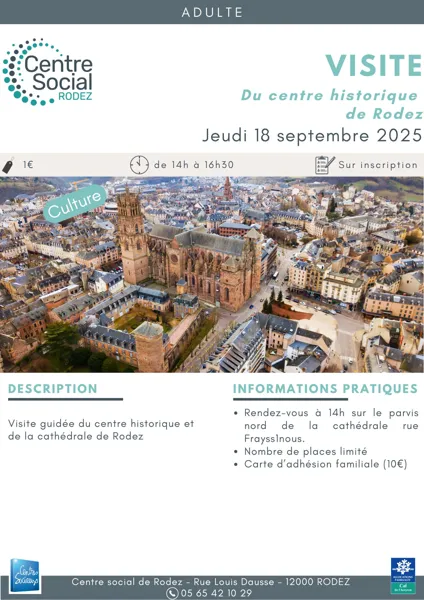 Visite du centre historique avec le centre social de Rodez