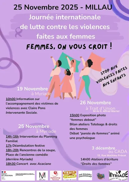 Journées de lutte contre les violences faites aux femmes