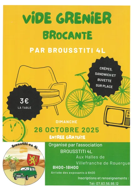 Vide grenier et brocante à Villefranche