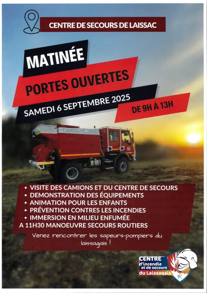 Matinée portes ouvertes au centre de secours de Laissac