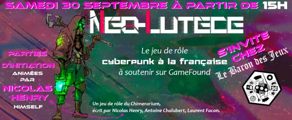 Découverte du JEU DE RÔLE Néo-Lutèce