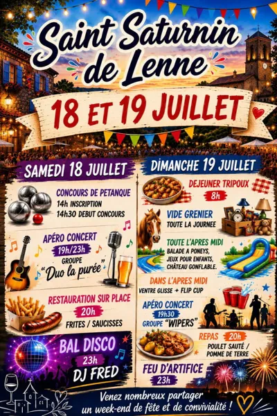 Fête de la St Saturnin de Lenne