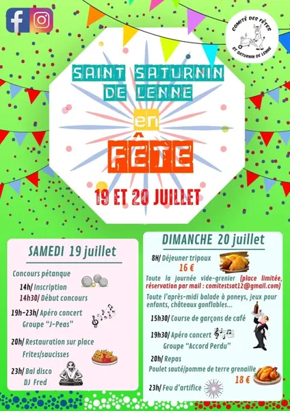 Fête de la St Saturnin de Lenne