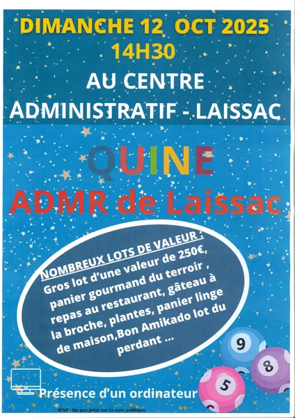 Quine de l'ADMR à Laissac