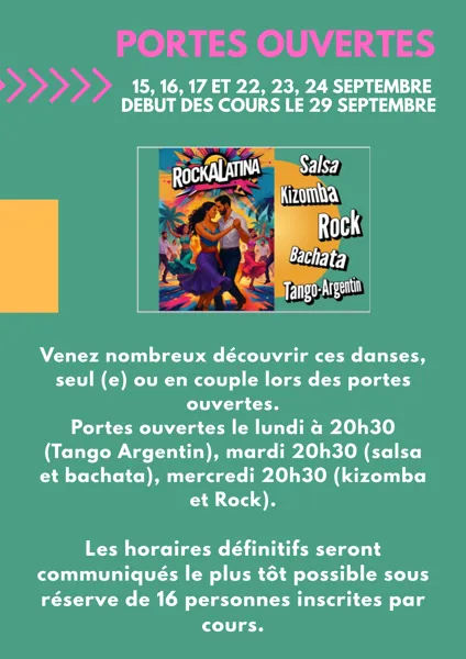 Portes Ouvertes : Salsa et Bachata