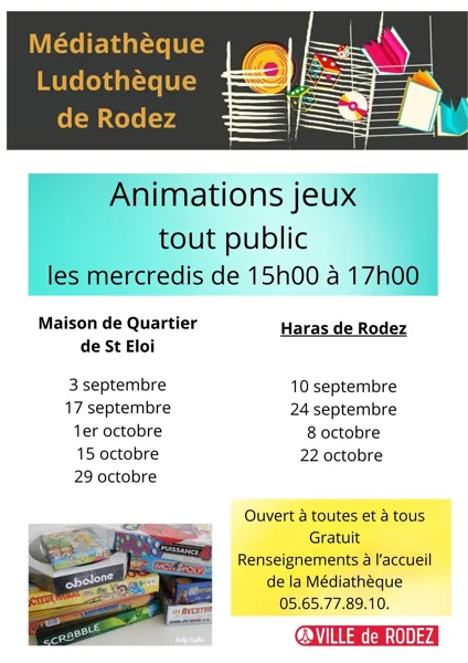 Ludothèque de Rodez : animations jeux hors les murs