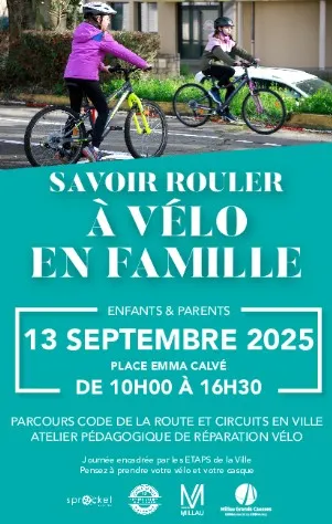 Savoir rouler à vélo en famille