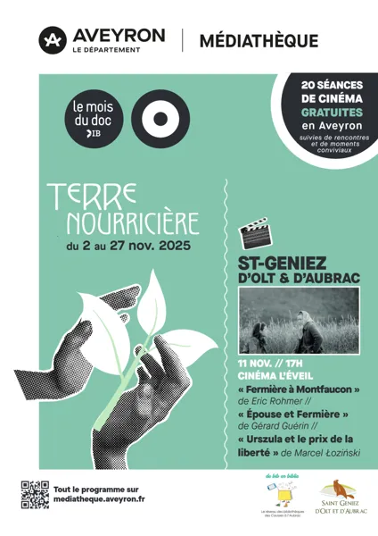 Le mois du doc : diffusion de courts métrages sur l'agriculture à Saint Geniez d'Olt