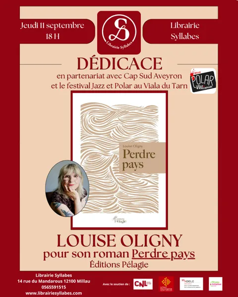 Dédicace avec Louise Oligny pour son roman perdre pays - librairie Syllabes