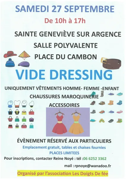 Vide-dressing de l'association 