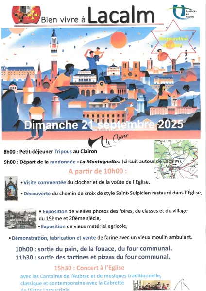 Les Journées européenne du patrimoine à Lacalm